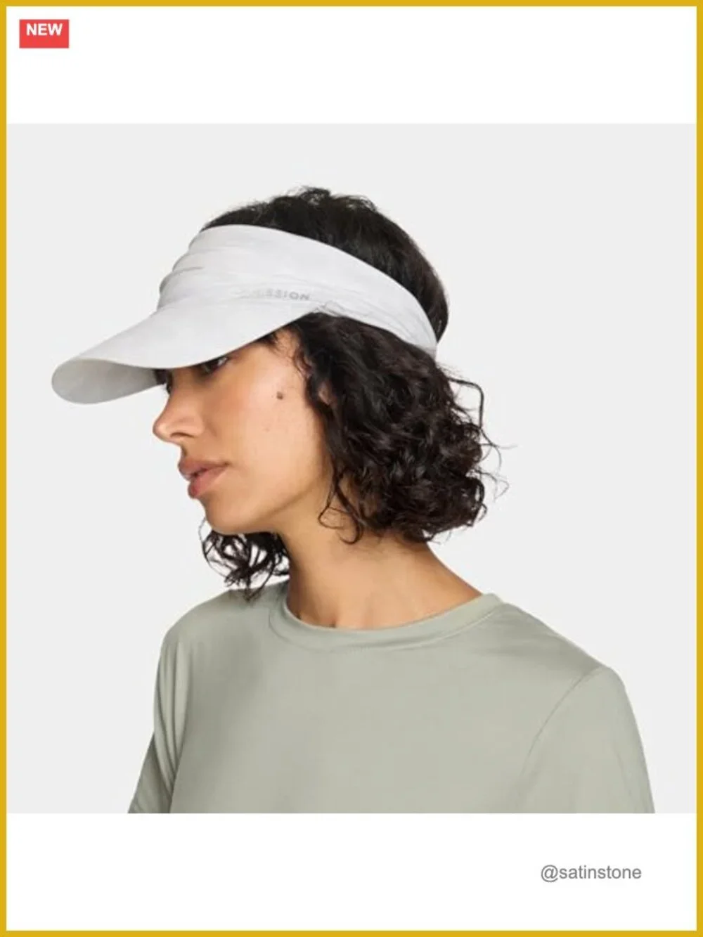 Cooling Stretchy Visor with UPF 50, No Slip Band